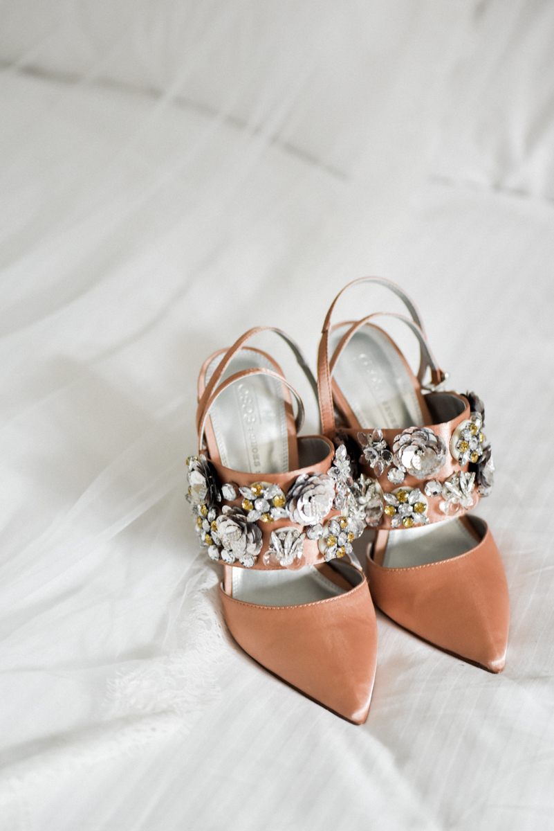 copper Asos wedding shoes