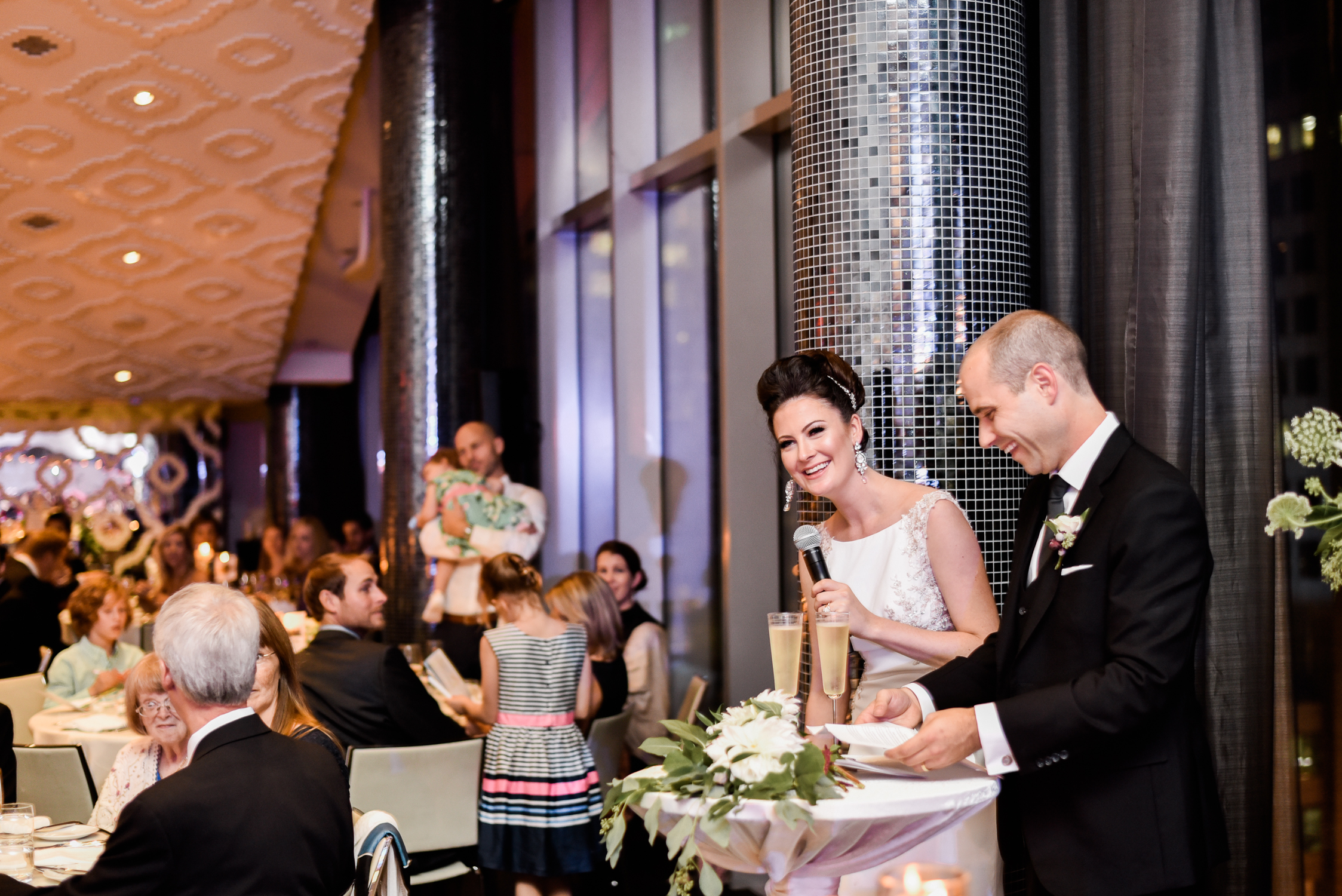 Bride and groom's speech at malaparte