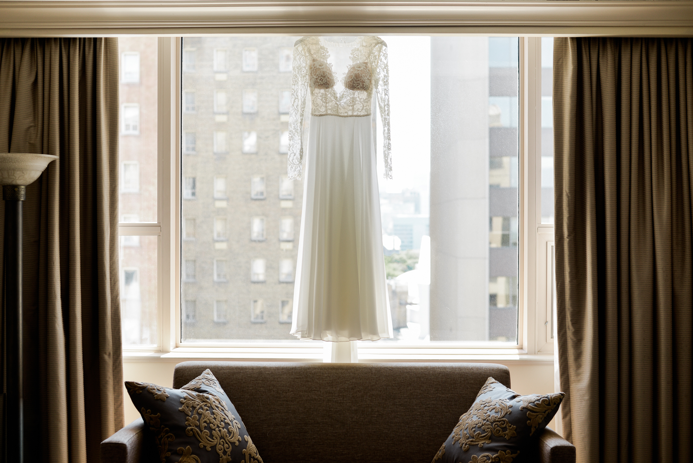 Long Sleeve lace wedding dress