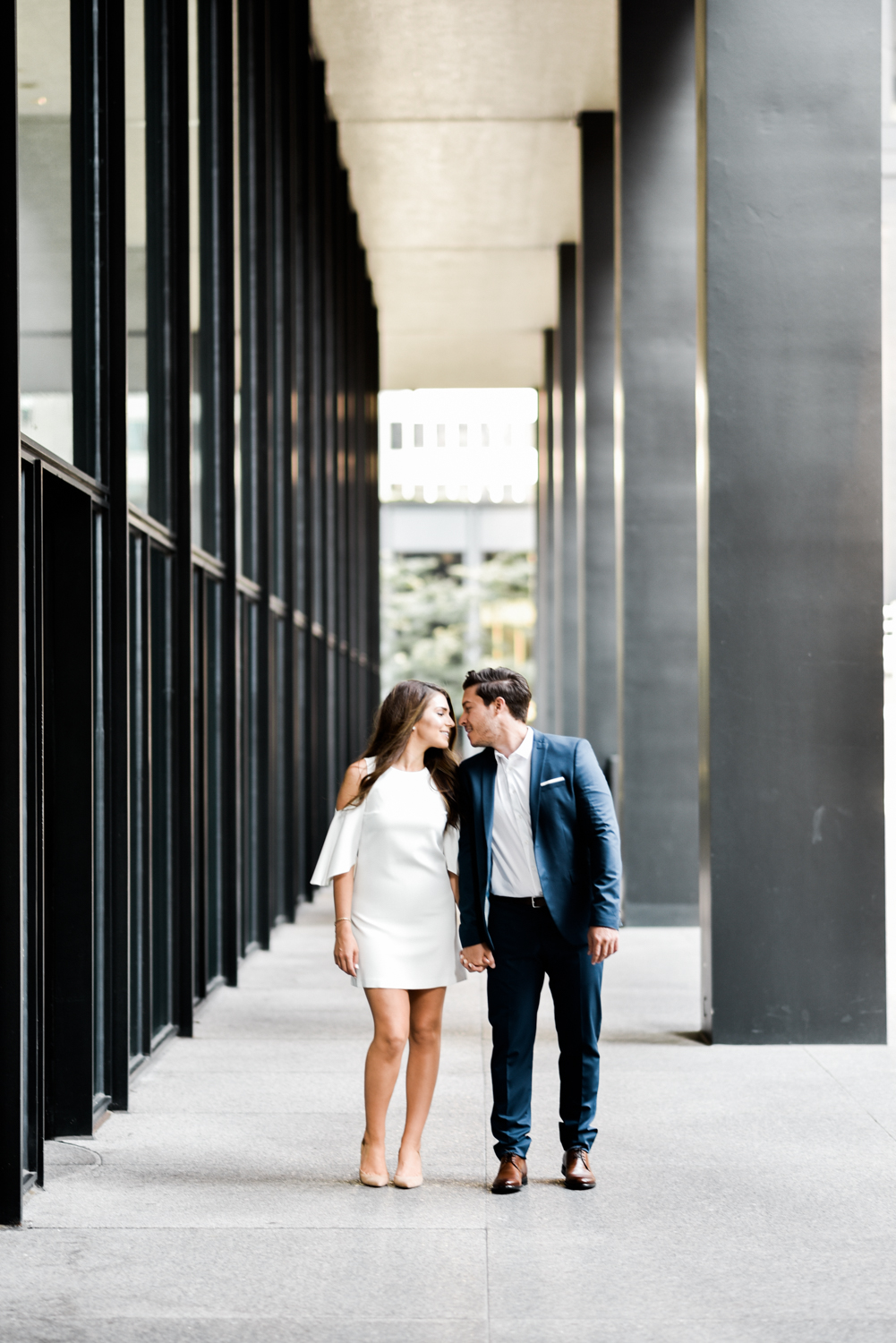Wedding photo at TD tower in toronto