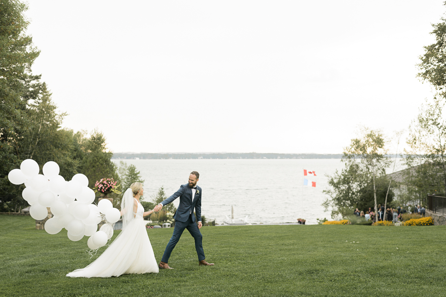 The most beautiful lake front Lake Simcoe Wedding