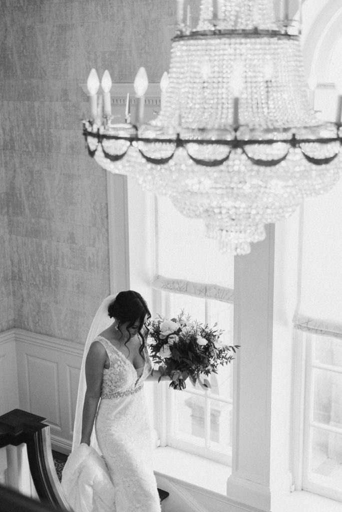 Graydon Hall wedding chandelier