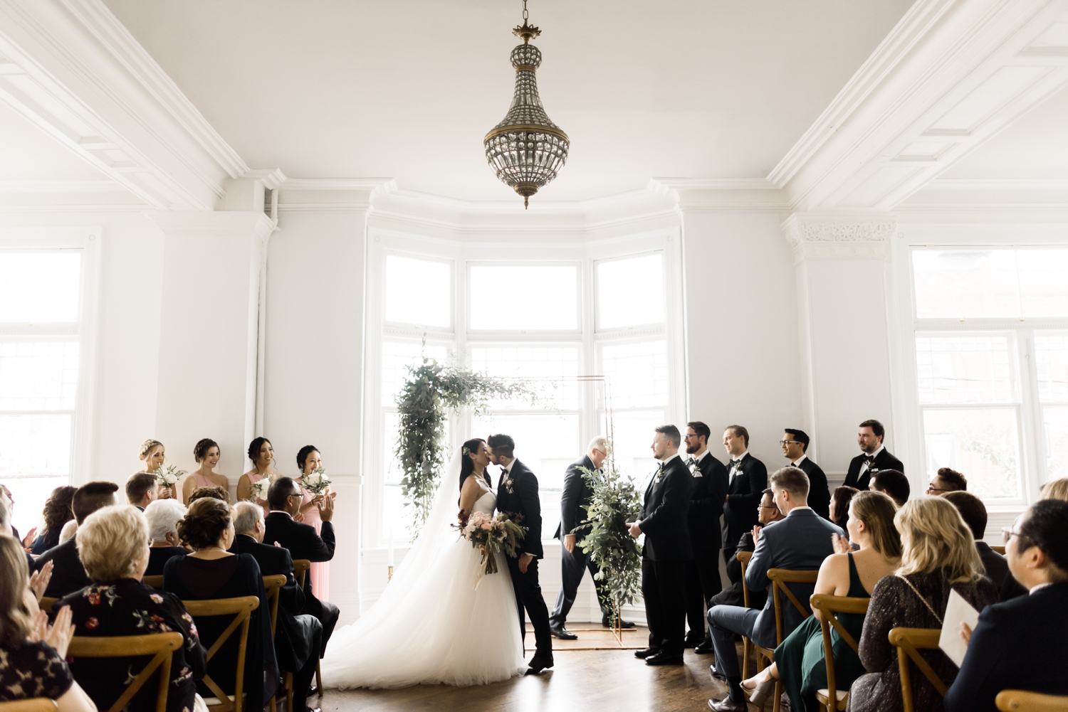 Wedding Ceremony in the conversation room at the Great Hall