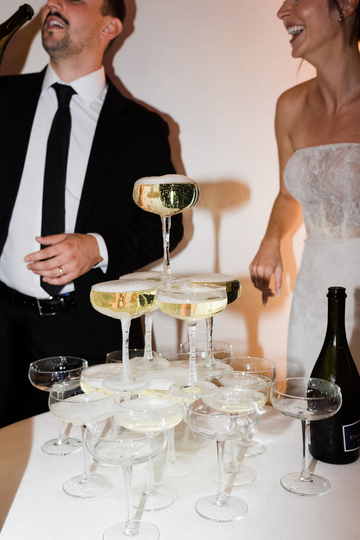 Pearle Hotel Wedding Champagne Toast